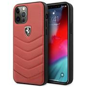 Etui i futerały do telefonów - Ferrari FEHQUHCP12MRE iPhone 12/12 Pro czerwony/red hardcase Off Track Quilted - miniaturka - grafika 1