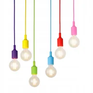 Lampy sufitowe - Lampa Sufitowa Wisząca Led Loft Żyrandol Pająk Tęcza E27 x6 Kolorowa ZD74L - miniaturka - grafika 1