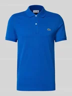 Koszulki męskie - Koszulka polo o kroju slim fit z czystej bawełny - miniaturka - grafika 1