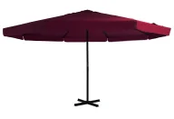 Parasole ogrodowe - Bordowy parasol ogrodowy z podstawą E7-L60 - miniaturka - grafika 1