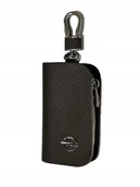Etui na klucze - SKÓRZANE ETUI na klucze OPEL logo KLUCZYK brelok ELEGANCKI brąz - miniaturka - grafika 1