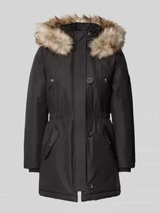 Parka taliowana z obszyciem ze sztucznego futra model ‘IRIS’ - Kurtki damskie - miniaturka - grafika 1