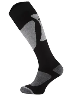 Skarpety SKI SOCKS na narty i deskę, kolekcja Winter Comfort - Czarno-szary 35-38 - Skarpetki męskie - miniaturka - grafika 1