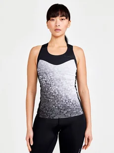 Craft Top sportowy "ADV Endur" w kolorze czarno-białym - Koszulki sportowe damskie - miniaturka - grafika 1