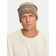 Czapki męskie - Czapka Calvin Klein Mono Logo Embro K50K512460 Brązowy - miniaturka - grafika 1