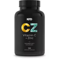 Witaminy i minerały - KFD VITAMIN C + CYNK – 120 KAPS wsparcie odporności - miniaturka - grafika 1