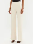 Spodnie damskie - Rinascimento Spodnie materiałowe CFC0122831003 Beżowy Regular Fit - miniaturka - grafika 1