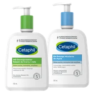 Kosmetyki do mycia twarzy - Cetaphil Zestaw kosmetyków: EM Emulsja Micelarna, 500 ml+ MD Dermoprotektor Balsam do twarzy i ciała, 500 ml - miniaturka - grafika 1