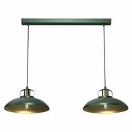 Lampy sufitowe - Milagro Lampa wisząca FELIX GREEN/GOLD 2xE27 MLP7710 - miniaturka - grafika 1