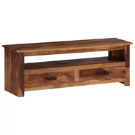 Szafki RTV - vidaXL Szafka pod TV, 118x30x40 cm, lite drewno sheesham - miniaturka - grafika 1