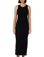 Sukienki - Tommy Hilfiger Damska sukienka Slim 5X2 Rib MIDI NS Bodycon, czarna, L, Czarny, L - miniaturka - grafika 1