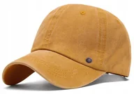 Czapki i chusty sportowe męskie - Czapka Z Daszkiem Vintage Bejsbolówka Bawełniana Żółta Pako Jeans - miniaturka - grafika 1