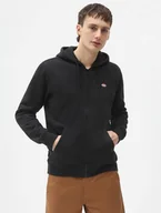 Bluzy męskie - felpa uomo dickies oakport zip hoodie - dk0a4xd3 black - miniaturka - grafika 1
