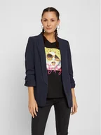 Marynarki i żakiety damskie - Pieces Marynarka 17090996 Granatowy Regular Fit - miniaturka - grafika 1