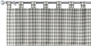 Zasłony - Lambrekin na szelkach, szaro biała kratka (1,5x1,5cm), 260  40 cm, Quadro - miniaturka - grafika 1
