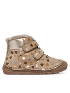 Buty dla dziewczynek - Froddo Śniegowce G2110143-26 M Beżowy - miniaturka - grafika 1