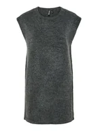 Sukienki - Pieces Sukienka dzianinowa "Pcjiko" w kolorze antracytowym - miniaturka - grafika 1