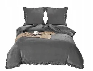 Pościel Welurowa Z Falbaną 160x200 Polar SHF-2577 - Pościel - miniaturka - grafika 1