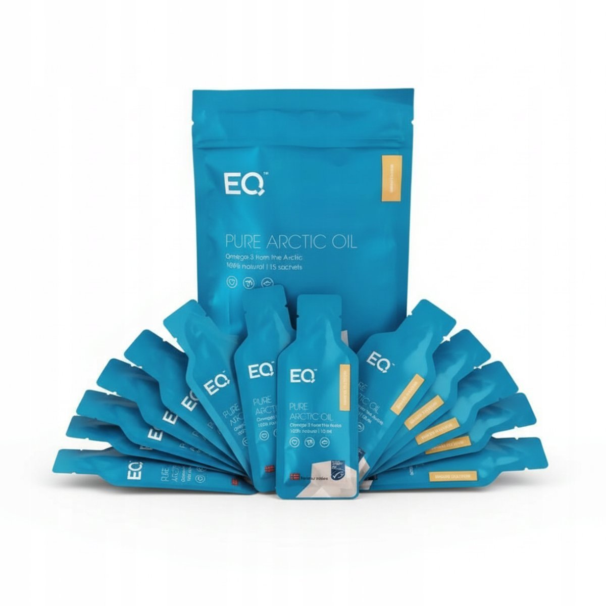 Eqology - Pure Arctic Oil Omega-3 Suplement Travel Pouch Odporność 15x10 ml