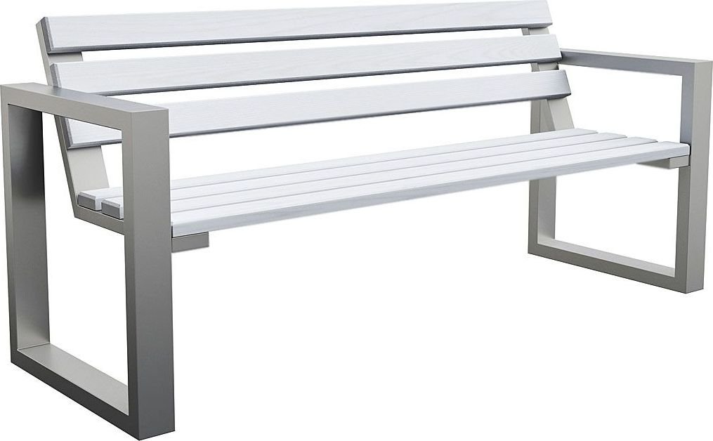 Elior ławka ogrodowa Norin White 150cm 2318