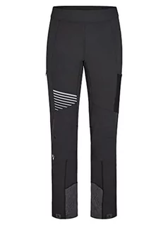 Spodnie damskie - Ziener Damskie spodnie softshellowe NEVINIA | Skitour, Nordic, wiatroszczelne, elastyczne, funkcjonalne, czarne, 42 - grafika 1
