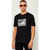 Koszulki męskie - HUGO T-shirt Diwom | Regular Fit - miniaturka - grafika 1