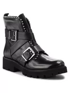 Kozaki damskie - Steve Madden Botki Hoofy Ankleboot SM11000118-03001-017 Czarny - miniaturka - grafika 1