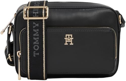 TOMMY HILFIGER Damska torba na aparat TH JOY AW0AW16812 Crossover, czarna (czarna), czarny (czarny)
