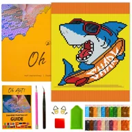 Zabawki kreatywne - Haft Diamentowy ramka dla dzieci Diamond Painting Mozaika 20x30 cm Oh Art! - miniaturka - grafika 1