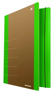 Donau Teczka z gumką kartonowa A4 500g LIFE zielona /2060001FSC-06/ DN1163-4 - Teczki i skoroszyty - miniaturka - grafika 1
