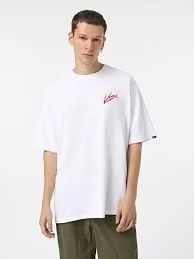 t-shirt uomo vans vn000k42 brush script ksf1 white - Koszulki męskie - miniaturka - grafika 1