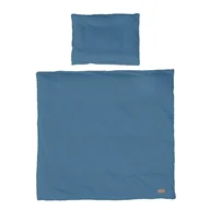 Pościel dla dzieci - roba Pościel dziecięca Seashells Indigo 80 x 80 cm – 2-częściowy zestaw pościeli dla niemowląt – bawełna ekologiczna – certyfikat GOTS i Oeko-Tex 100 – niebieska - miniaturka - grafika 1