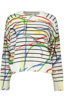 BIAŁY SWETER DESIGUAL DAMSKI - Koszulki i topy damskie - miniaturka - grafika 1