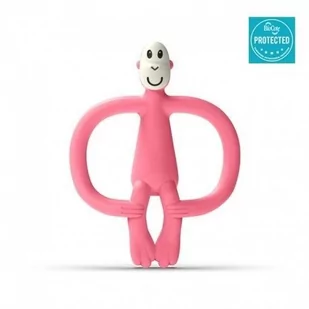 Matchstick Monkey Matchstick Monkey Candy Pink Gryzak Masujący ze szczoteczką - Gryzaki dla dzieci - miniaturka - grafika 1