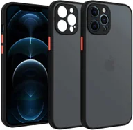 Etui i futerały do telefonów - Etui matowe Supero do iPhone 11 Pro, czarno-półprzezroczyste - miniaturka - grafika 1