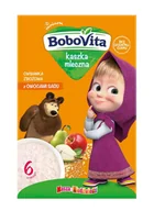 Kaszki dla dzieci - Bobovita Kaszka mleczna Owsianka mleczno-zbożowa z owocami sadu 200g - miniaturka - grafika 1