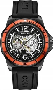 Zegarek Zegarek męski KENNETH COLE KCWGR0013503 czarny sportowy skeleton - Zegarki męskie - miniaturka - grafika 1