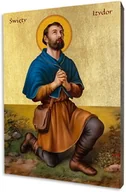 Ikony i obrazy sakralne - Ikona Świętego Izydora na Desce Lipowej - miniaturka - grafika 1