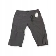 Spodnie damskie - Rybaczki materiałowe damskie szare eleganckie LEE 6/S - miniaturka - grafika 1