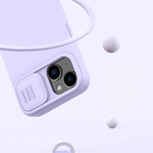 Nillkin CamShield Silky Silicone Case etui iPhone 14 pokrowiec z osłoną na aparat zielony - Etui i futerały do telefonów - miniaturka - grafika 13