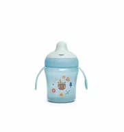 Kubki dla dzieci - Suavinex Kubek do nauki picia 200 ml +6m niebieski Forest - miniaturka - grafika 1