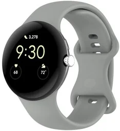 Bizon Silikonowy pasek Strap Watch Silicone do Google Pixel Watch 3 (45mm), szary - Akcesoria do smartwatchy - miniaturka - grafika 1