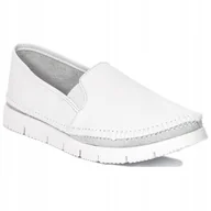 Półbuty damskie - Espadryle Maciejka 03512-26 półbuty damskie białe skóra biały spód r.39 - miniaturka - grafika 1