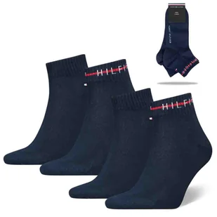 Tommy Hilfiger Skarpety Męskie Zakostki Logo Napis 43/46 - Skarpetki męskie - miniaturka - grafika 1