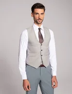 Kamizelki męskie - kamizelka valdisotto szary slim fit - miniaturka - grafika 1
