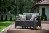 Sofy ogrodowe - KETER Sofa ogrodowa GREEK LOVE SEAT grafitowy - miniaturka - grafika 1