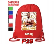 Torby szkolne - WOREK SZKOLNY NA WF TRENING BUTY SPORTOWY DLA FANA KILIAN MBAPPE REAL - miniaturka - grafika 1