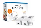 Powerline communications - Devolo Magic 2 LAN 2400 Mbit/s Przewodowa sieć LAN Biały 2 szt. 8260 - miniaturka - grafika 1