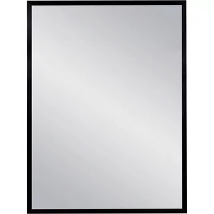 Lustro łazienkowe prostokątne 60x80 cm czarna rama - Lustra - miniaturka - grafika 1