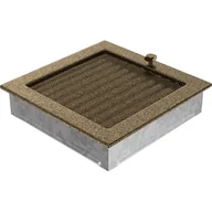 Kratki wentylacyjne - Parkanex kominkowa czarno-złota żaluzja 22x22 kratki - miniaturka - grafika 1